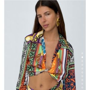 ZARA Cropped Blouse XL